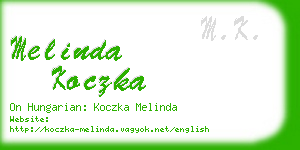 melinda koczka business card